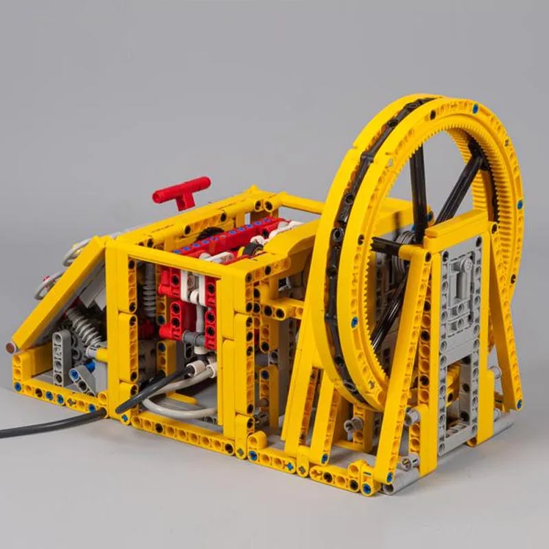 NEW MOC-128169 Switchless Pneumatic Machine Engine Construction Buiding Block Toys for Boy Kit Bricks Children Kid Birthday Gift