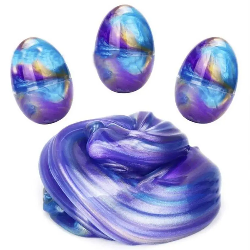 Fai da te Slimes Ball colorato uovo stucco argilla giocattoli educativi morbida plastilina Antistress per bambini adulti regali di pasqua di natale