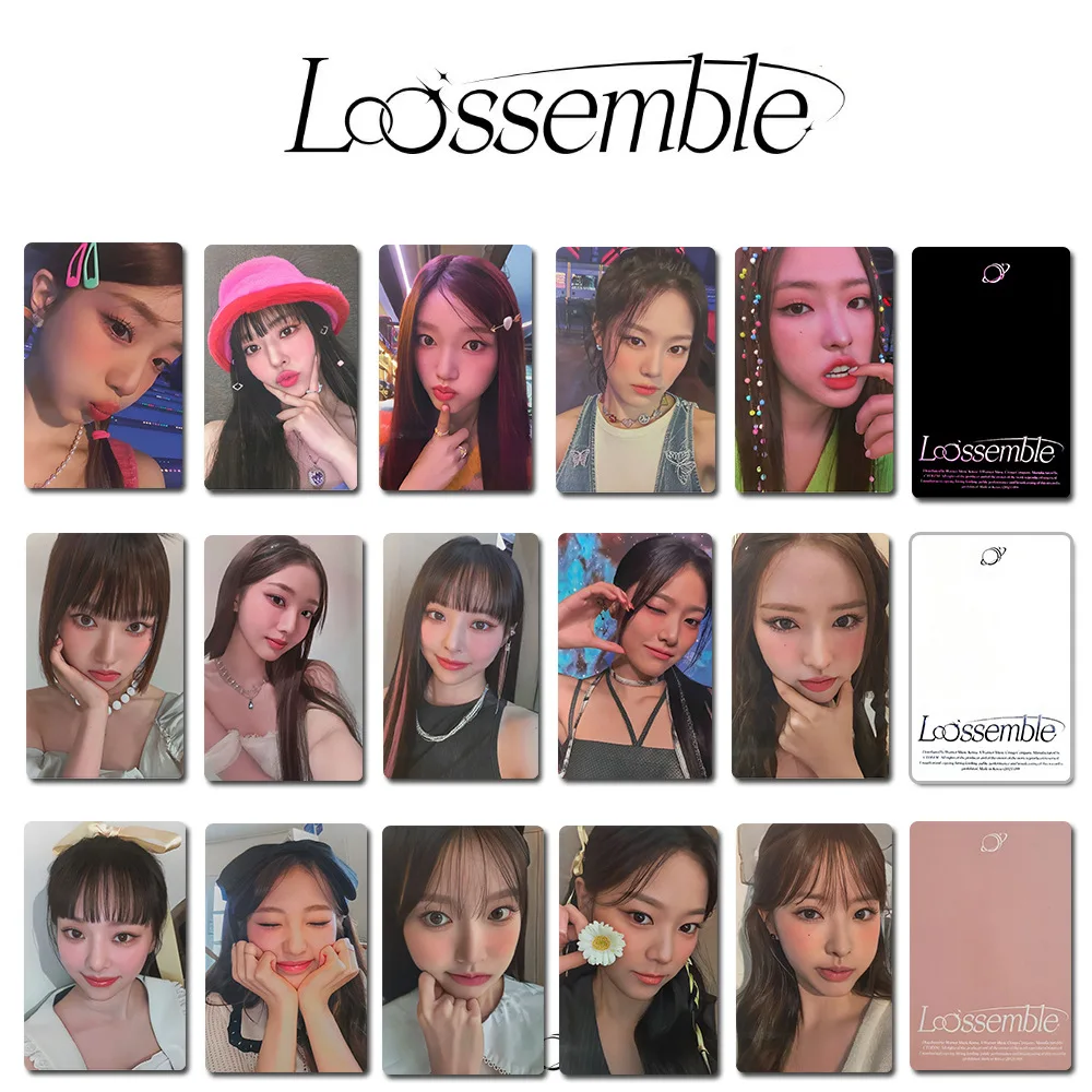 KPOP Loossemble 5PCS LOMO Card Go Won Hyeju Yeojin Peripheral The Same Fans Gift Commemorative Postcard ViVi Hyunjin Photocards