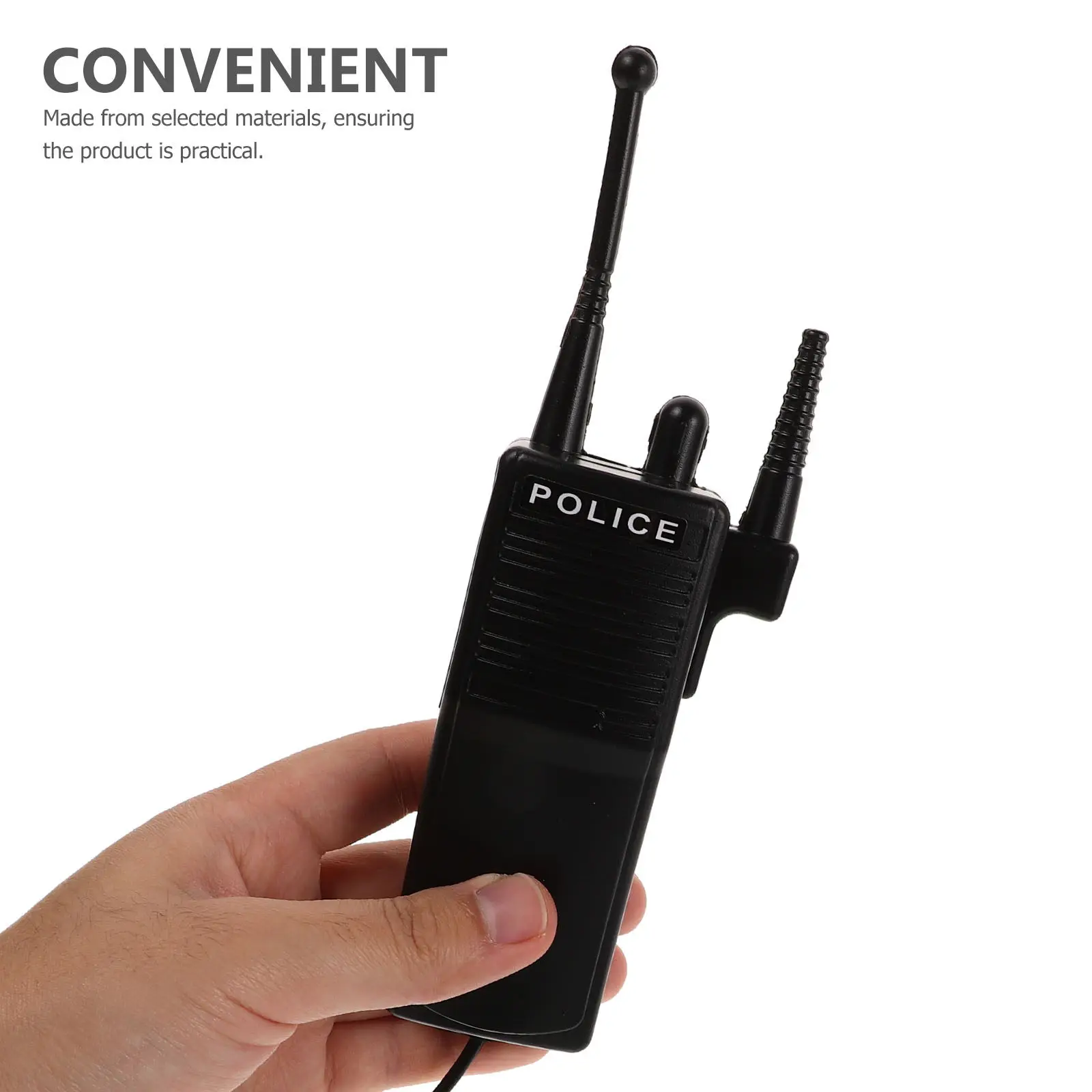 Police Simulation Talkie for Children Realistic Pretend Play Dress Up Role Play Costume Halloween Party Accessory