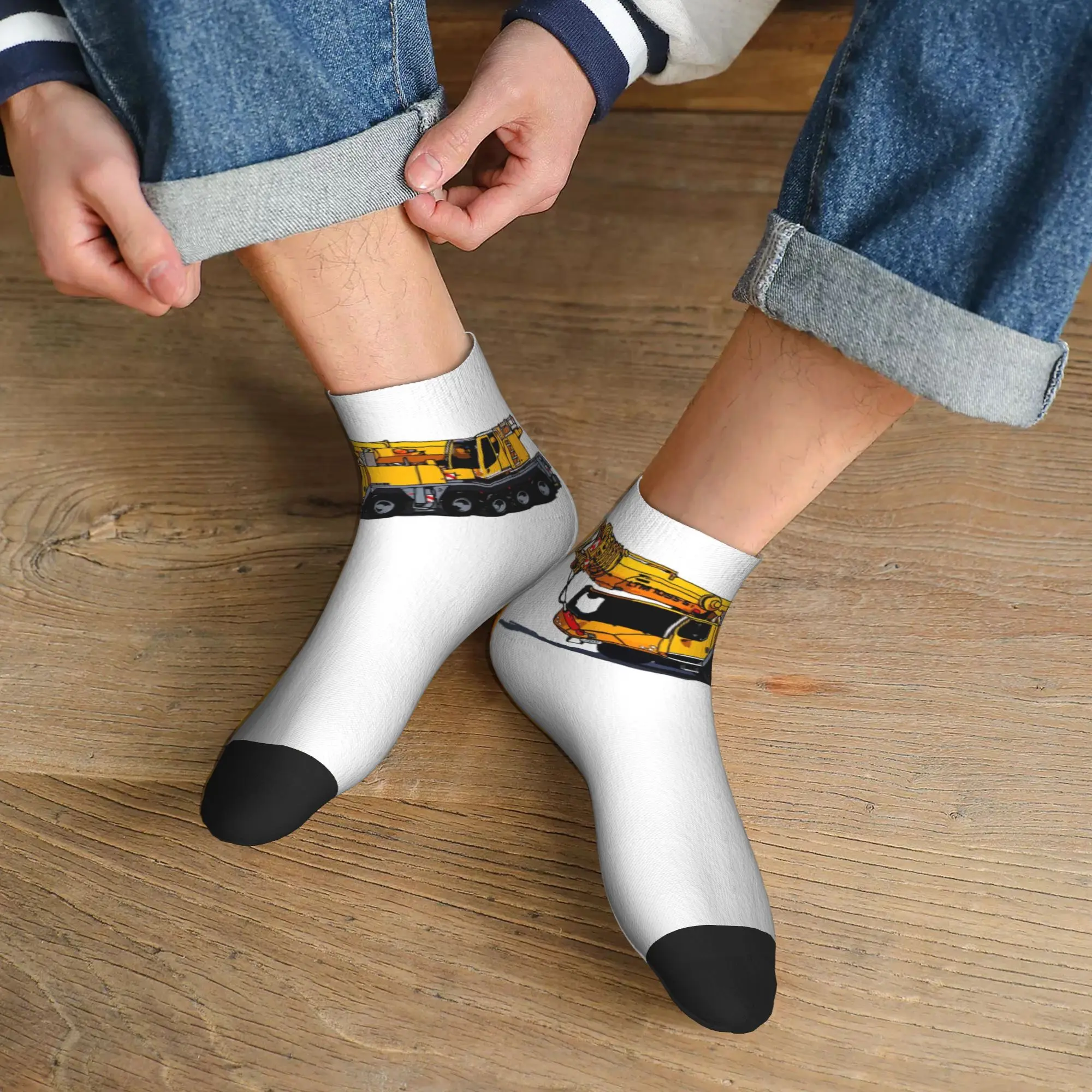 

Всесезонные носки Liebherr Heavy Crane Harajuku, высококачественные спортивные носки средней длины, мягкие модные чулки для мужчин и женщин, подарки