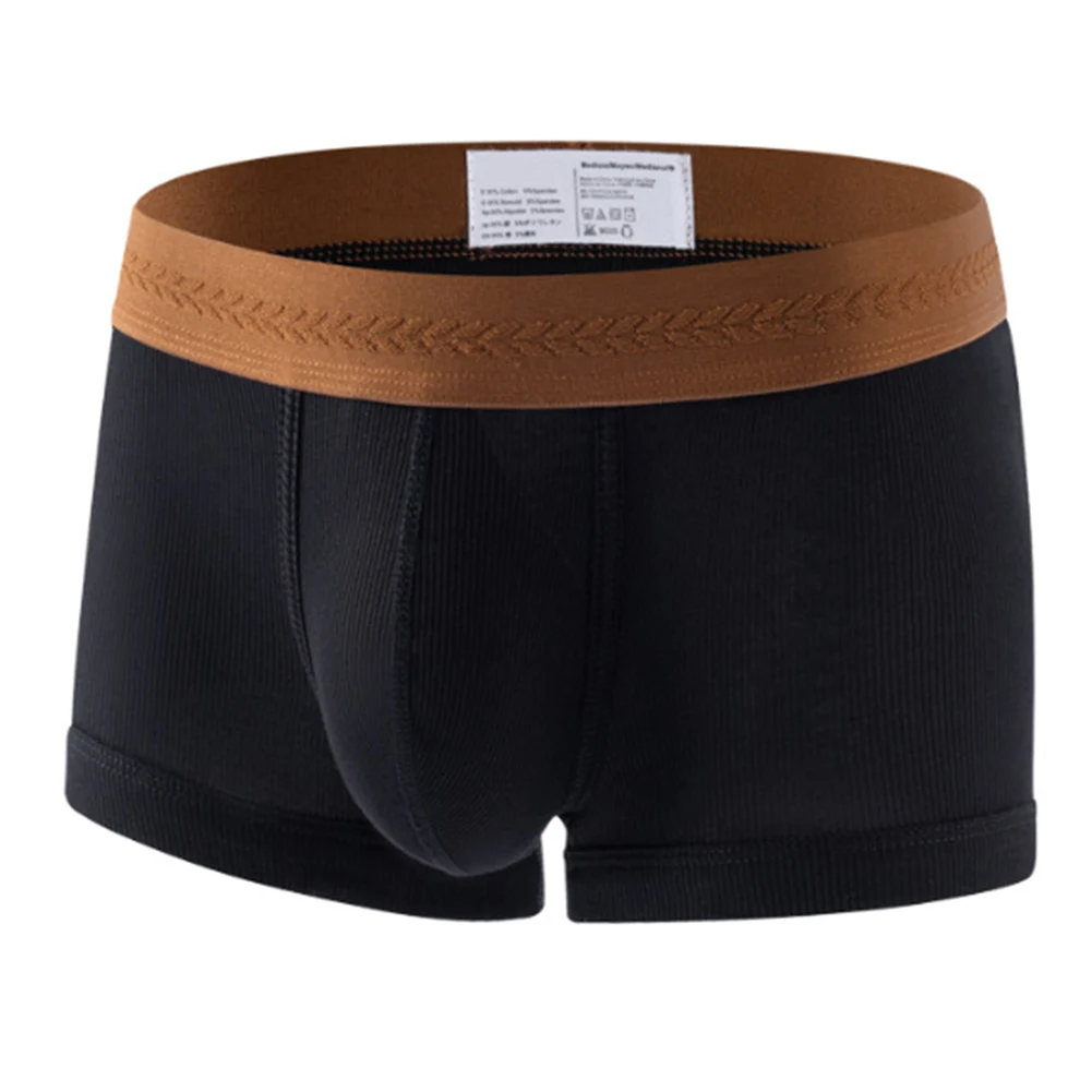 Casual Wear Sleepwear Boxershorts Breathable Pouch Underpants Sexy Boxers Color Matching Pattern Lightweight Fabric
