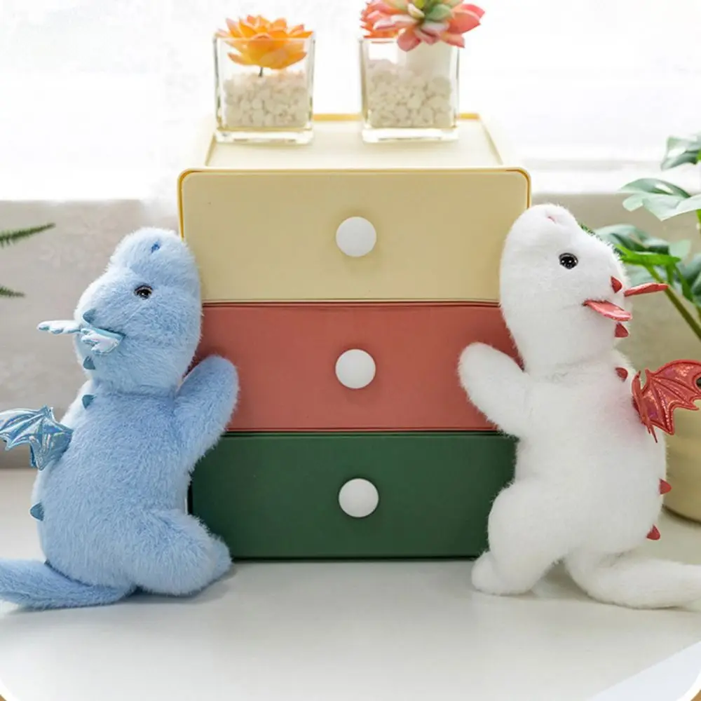 Muñecas de dragón volador de Material suave, tela de felpa, diseño Kawaii, juguetes de peluche de dinosaurio, muñeca divertida de 28cm
