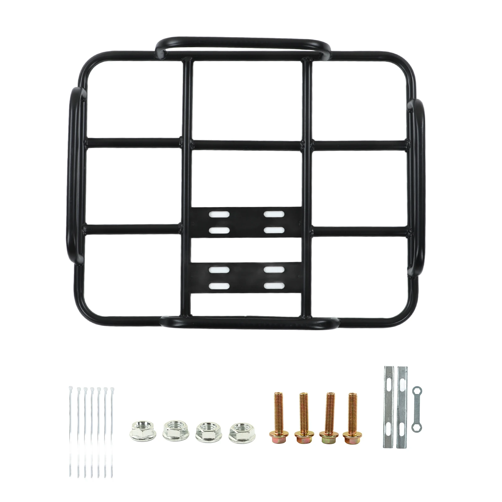 Elektrisch fietsenrek Voedselbezorgbox Rek Achtergrille 80 kg Laden Naadloze stalen buis Universeel voor motorfiets Elektrische fiets