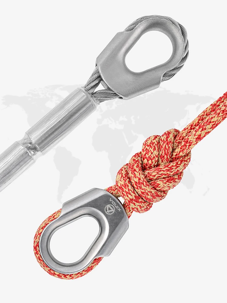 304 Stainless Steel Chicken Heart Ring Protective Rope Sleeve,High-Altitude Operation Rope Universal Protective Sleeve,P912
