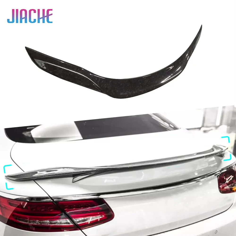 

Forged Carbon Fiber Rear Trunk Duck Spoiler Wing for Benz S Class W217 C217 S63 S65 AMG Coupe 2015-2020 Car Accessories