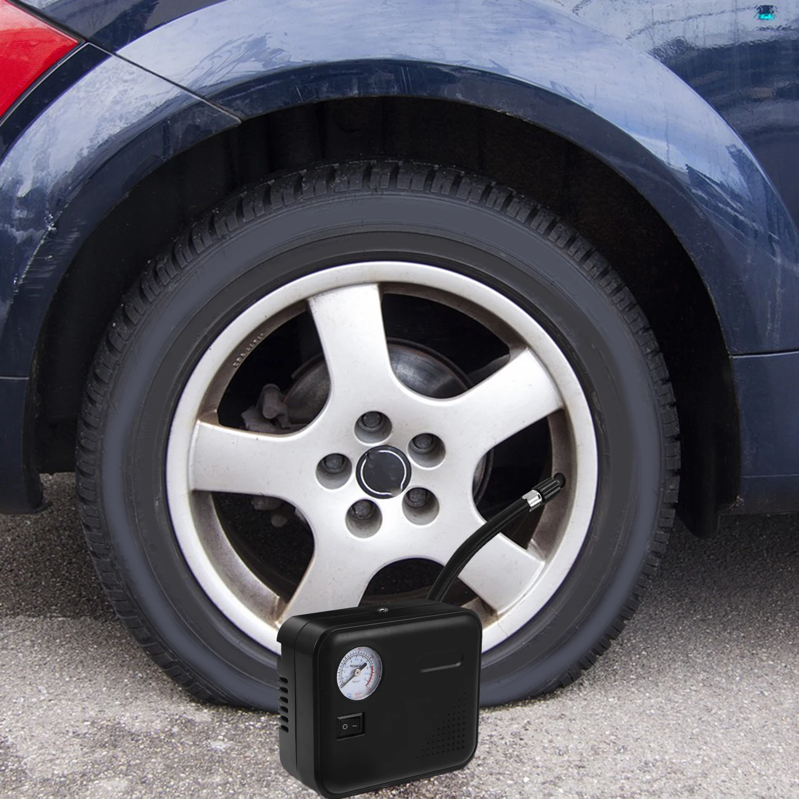 

Portable Car Air Pump Electric Tire Inflator 12v High Power Compressor System Unit Mini Emergency Vehicle Accessories