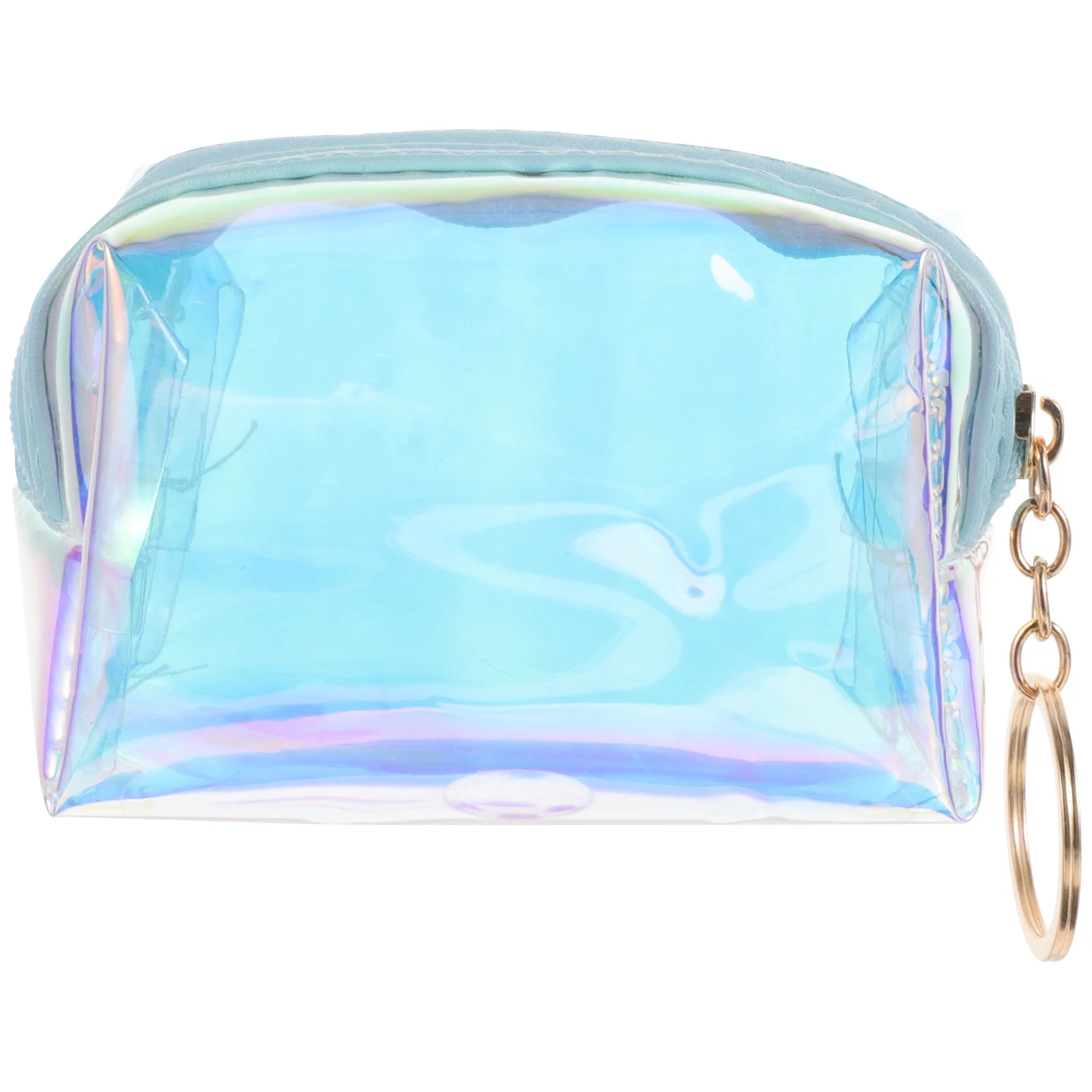 

Women's Keychain Wallet Coin Purse Small Compact PVC Makeup Pouch for Cards Cash Id Organizer Portable Change Purse for Teens