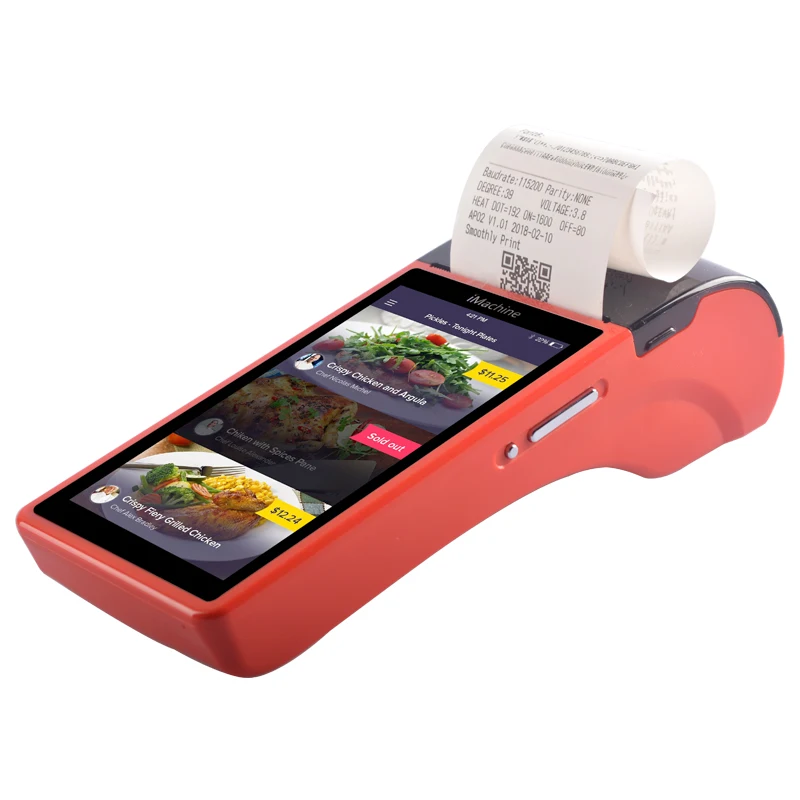 

Android 8.0 5 Inch Cheap Factory Price Handheld Mobile Pos Terminal Machine 4G NFC Card Pos