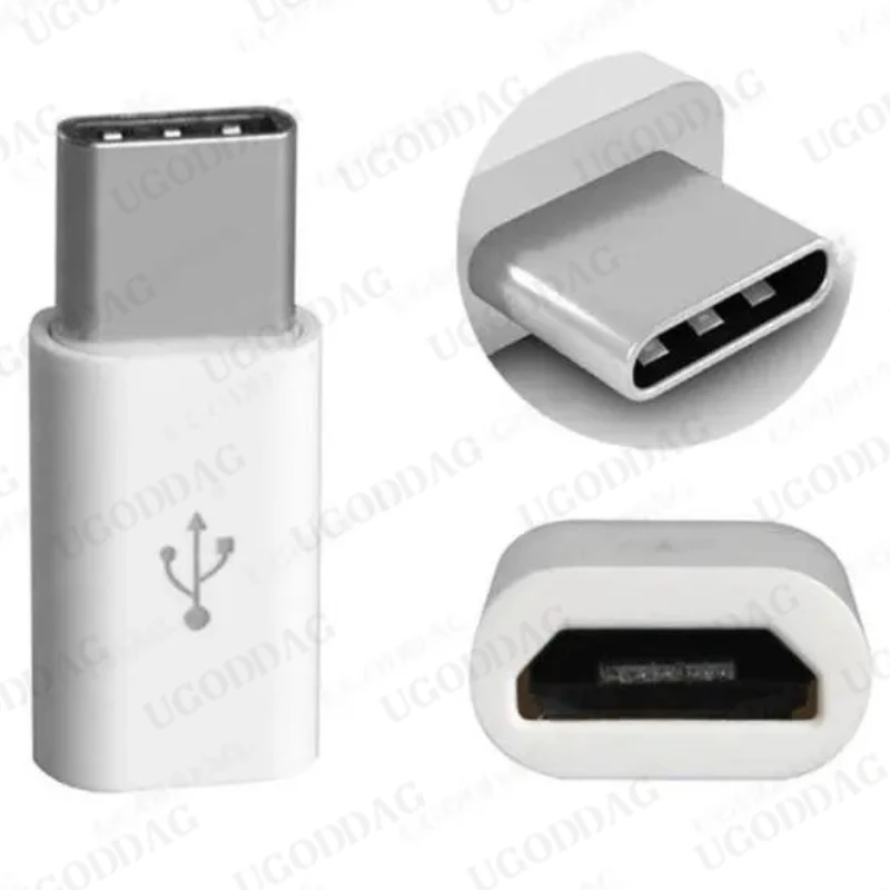 1/2/5 PCS OTG Android Type-c to Micro USB Adapter Type-c Interface Universal Mobile Phone Data Line Charging Converter