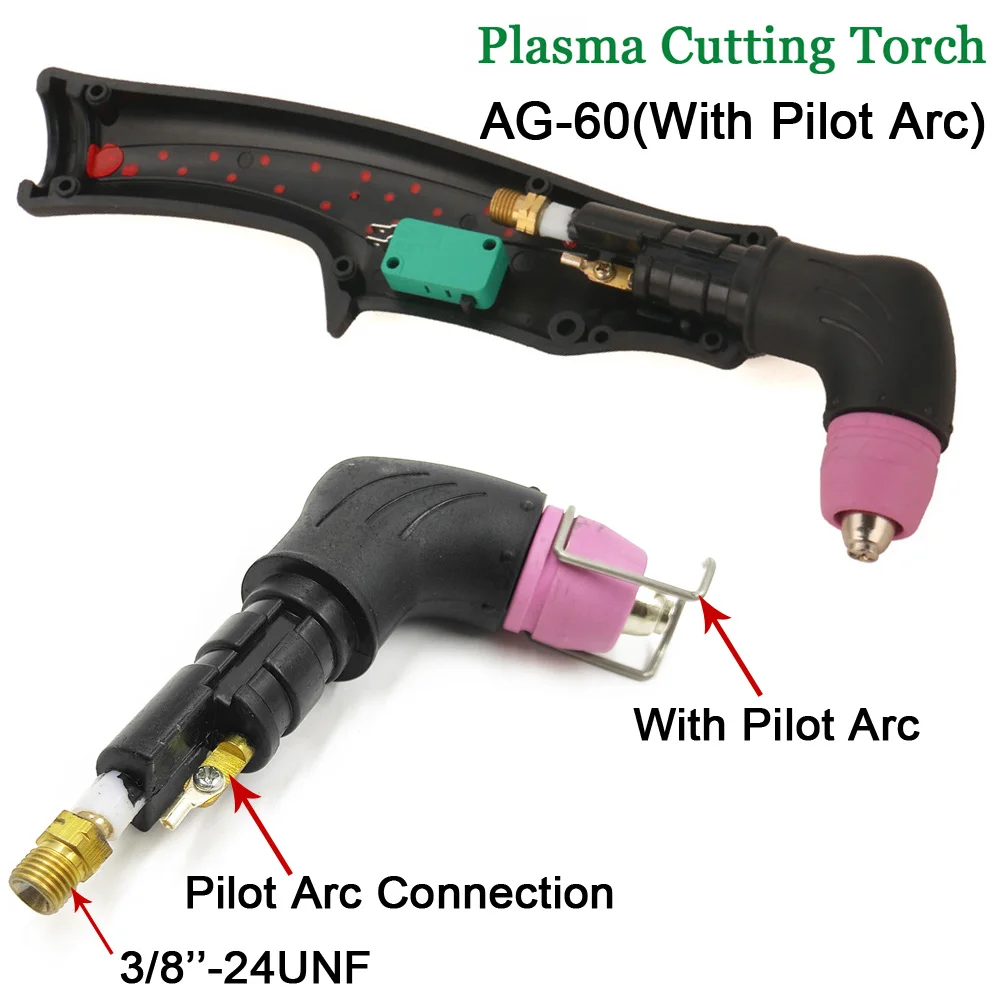 Professional AG60/SG55 Plasma Cutter Gun Torch AG60 With Pilot Arc SG55 Without Pilot Arc Plasma Torch 60A Plasma Cutting Torch