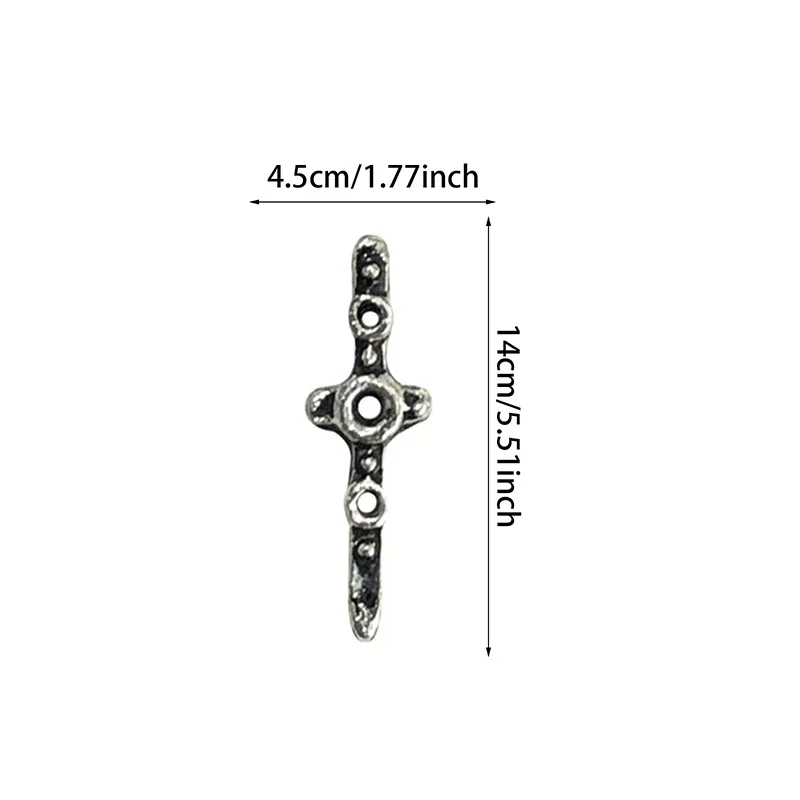 10PCS Punk-style Heavy Metal Rock Nail Art Charms Alloy Accessories For Retro Nails Decoration Manicure Supplies