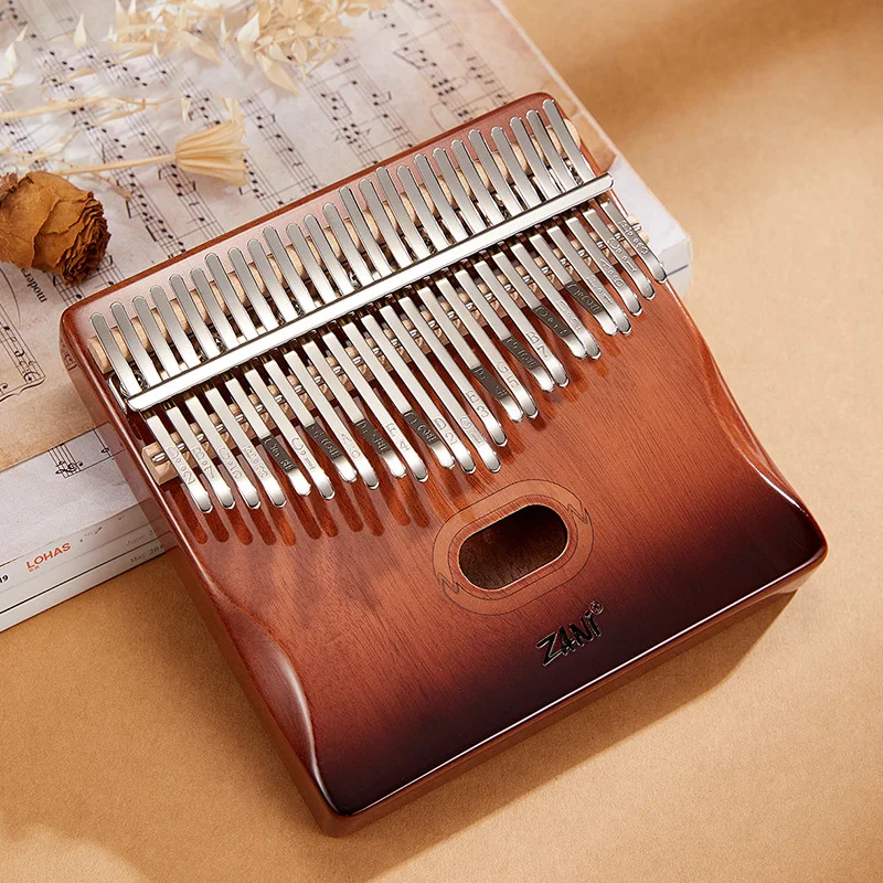 25-keys-kalimba-thumb-piano-veneer-mahogany-kalimba-portable-finger-piano-musical-instrument-with-storage-box-music-lover-gift