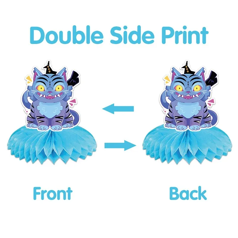 ฟิกเกอร์อนิเมะ Kpop Demon Hunter ของตกแต่งงานวันเกิดเด็ก ของประดับตกแต่งรูปทรงรังผึ้ง ของตกแต่งโต๊ะทำงาน ของขวัญ