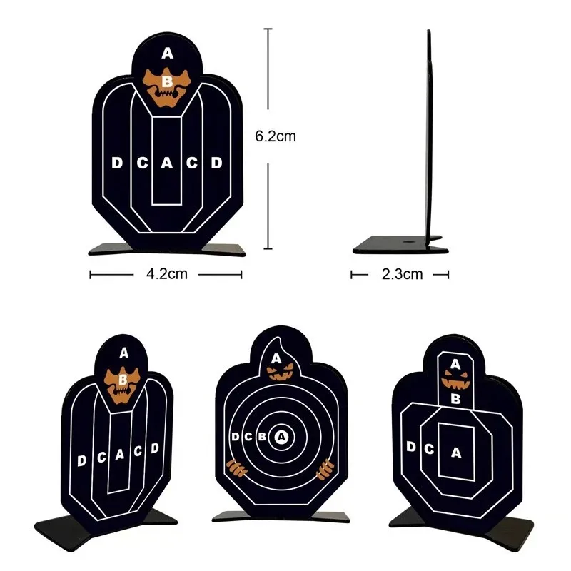 Steel Target Little Steel Man Target Shooting Target Little Yellow Man Alloy Target Sticker Target view 3