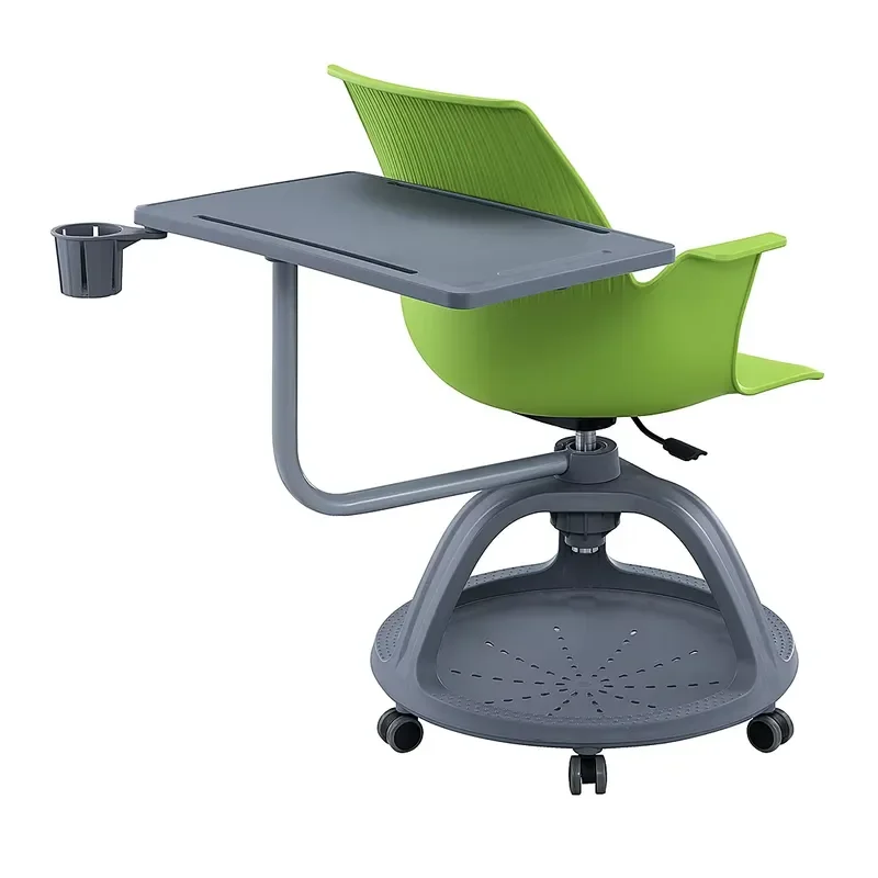 for Modern School Students 360 degree Rotating Writing Board Chair Classroom School Furniture Training Chair