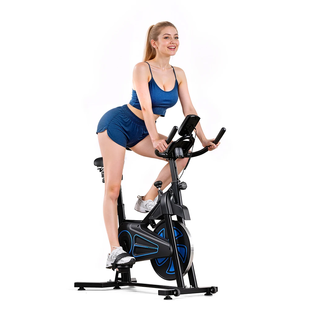Formill QK116C Indoor-Fahrrad mit Magnetwiderstand, 12KG Schwungrad, 287lbs, 100-Stufen-Widerstand, LCD-Display, Leiser Riemenantrieb, Heim-Cardio – Detail 17