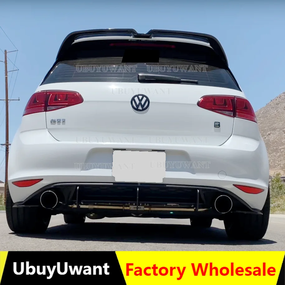 ГОРЯЧАЯ ПРОДАЖА для VW Golf R/GTD/GTI Oettinger Style MK7, спойлер для Volkswagen Golf 7 TSI TDI, глянцевый черный пластиковый спойлер на крышу