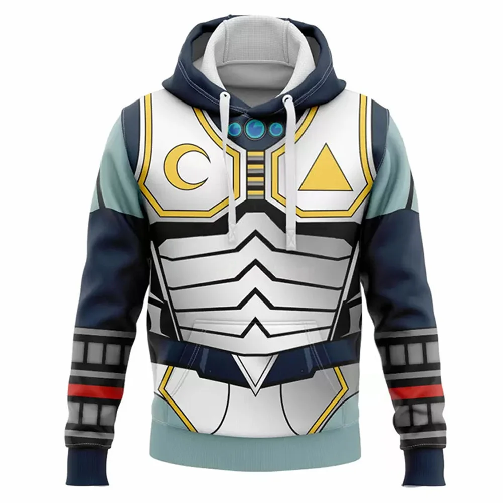 Fierce Deity Link Cosplay Fantasy Hoodie Anime Zeldar Game Tears Kingdom Disguise Costume Adult Men Hooded Sweatshirt Pullover