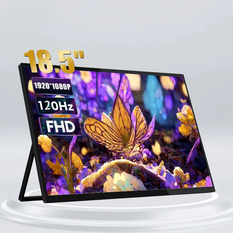 14/15.6/18.5Inch Portable Monitor 1080p Touch Screen Monitors for Laptop Ips Fhd High Brightness 120HZ for Game Monitor