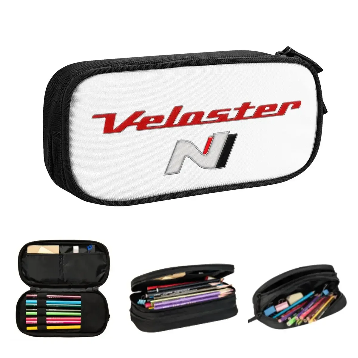 

Veloster N Pencil Cases Large Storage Pen Bags Pen Box Pencil Pouch For Boys Girls Students Stationery School Office