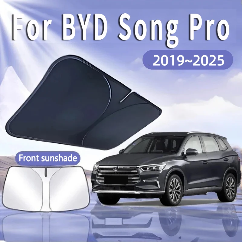 

Car Sun Visor For BYD Song Pro SA2 2019~2025 Front Windshield Sunshade Heat Insulation Summer Cooling Auto Accessories Foldable