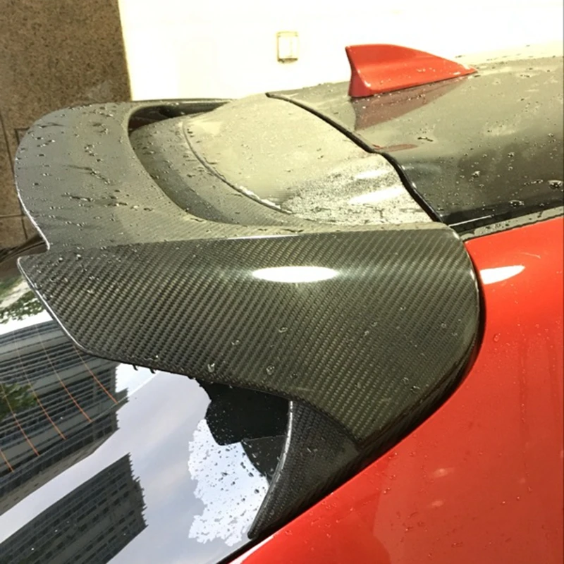 Auto Spoilers For Mazda 3 AXELA Hatchback 2014-2018 Rear Wing Carbon fiber Resin Spoiler High quality Car Accessories