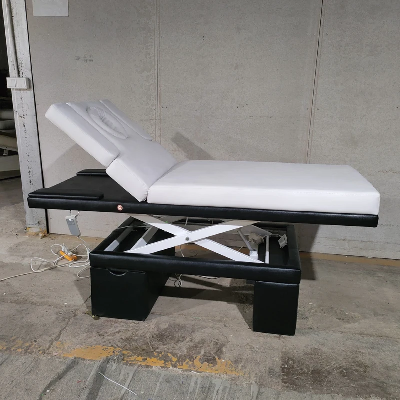 Luxurious New Model with LED Light 2 Motor Electric Beauty Massage Adjustable Hand Rest for Beauty Salon