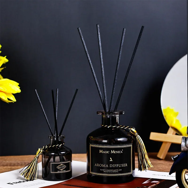 Rattan No Fire Fragrance 50ml Reed Diffuser Sets Fresh Air Toilet Deodorization Aromatherapy Aroma Diffuser for Dorm Bathroom