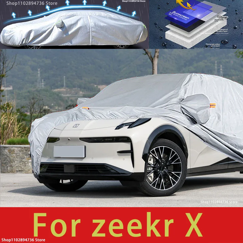 

For zeekr X Outdoor Protection Full Car Covers Snow Cover Sunshade Waterproof Dustproof Exterior Car accessories