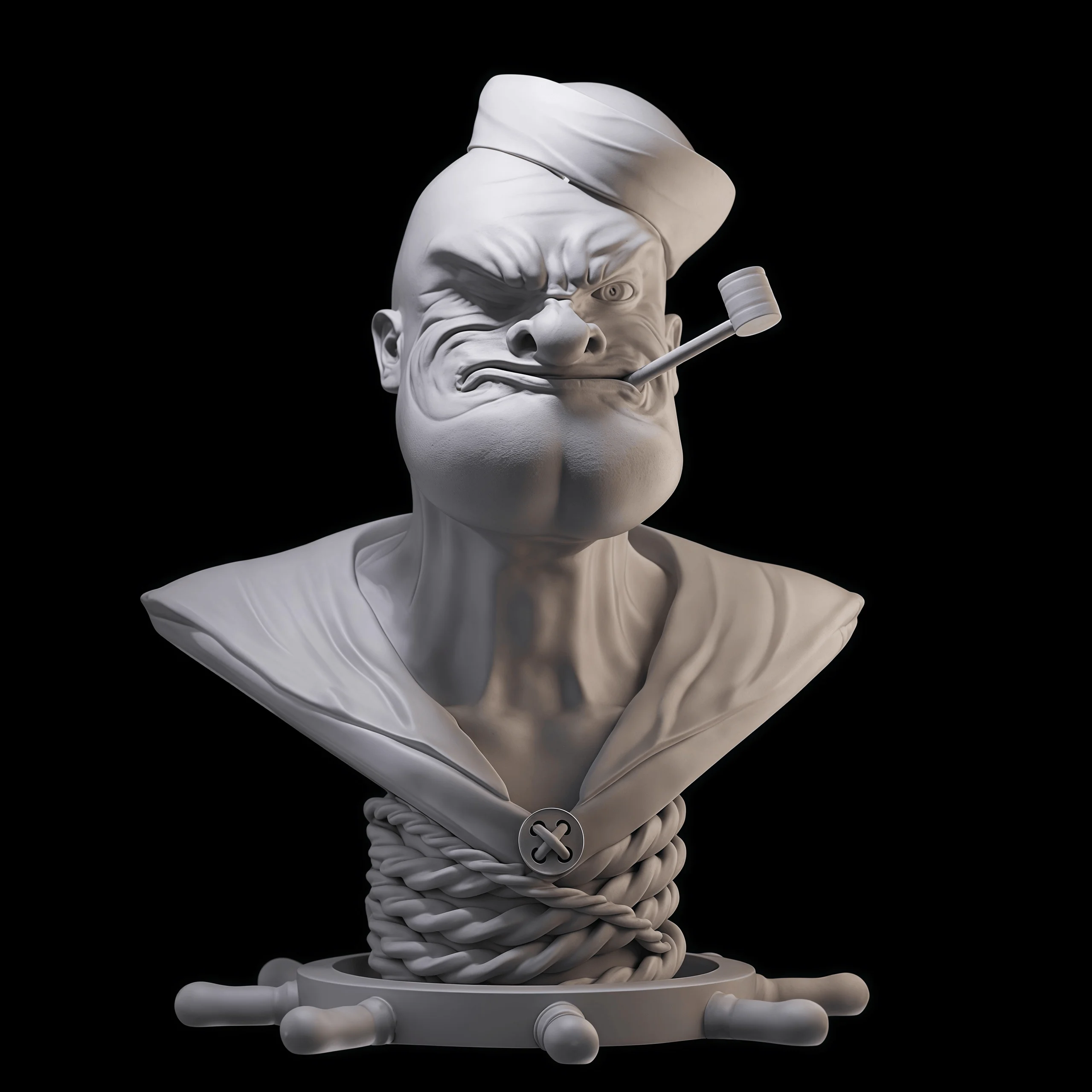 Precision 35mm Height Die-casting Resin Model Assembly Kit, GK， Resin Bust, Unpainted