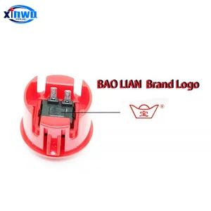 10 buah Baolian Sakelar Mikro Tombol Tekan Baolian 24mm 30mm Pengontrol Kotak Hit Sanwa Arcade Permainan Konsol Joystick Neo Geo Bagian Pinball Diy 10 bagian pinball penjualan terbaik - №