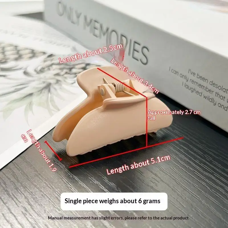 Women Melard Coffee Hair Claw Clip Large Black Acetate Anti-slip Hair Accessory for Makeup Shower Thick Curly Hair
