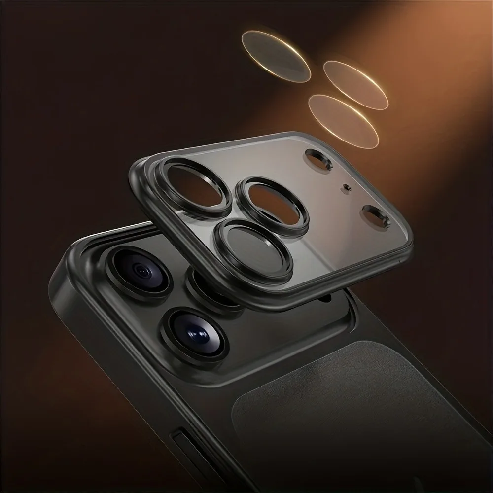 Luxury Plating Matte Ultra Slim Case For iPhone 17 16 15 Pro Max Air Lens Protection Matte Frosted Backplate Hard Cover - náhled 3