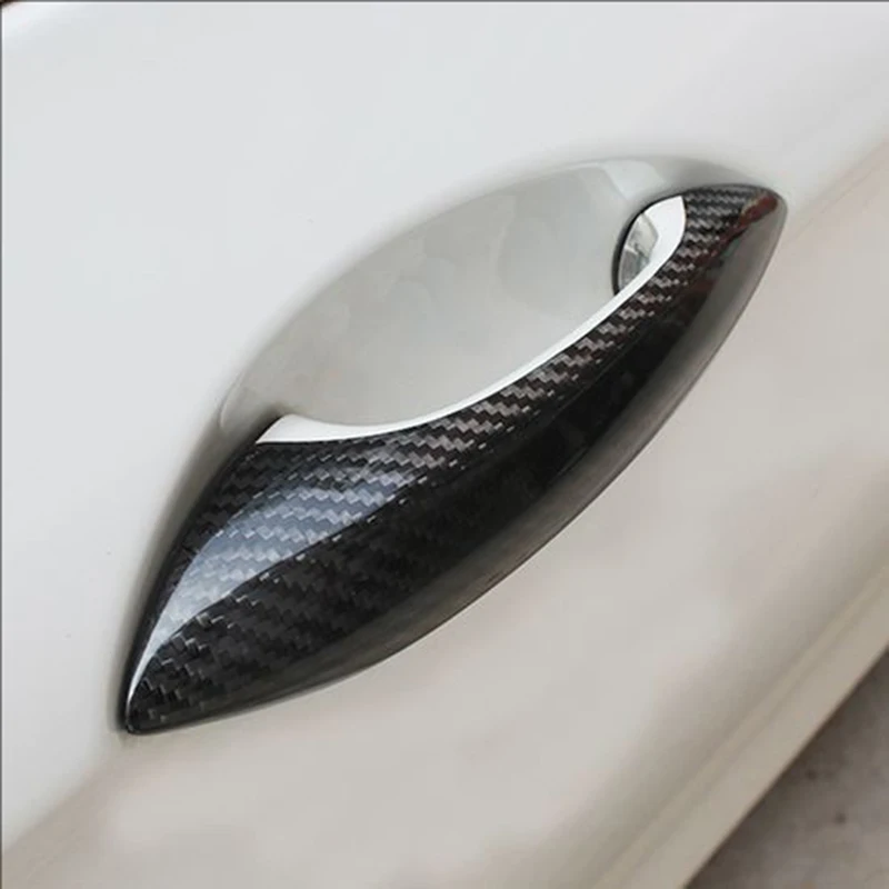 غطاء مقبض الباب الخارجي للسيارة ملصقات غطاء بلاستيكي أسود لامع لسيارات BMW MINI Cooper R50 R52 R53 R55 R56 R58 R59 R61 2001-2016