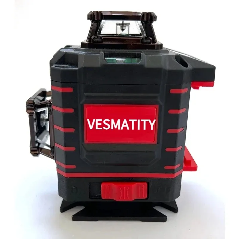 Professional grade 360 degree laser level 16 lines green beam self leveling vertical cross line 4 sides with battery