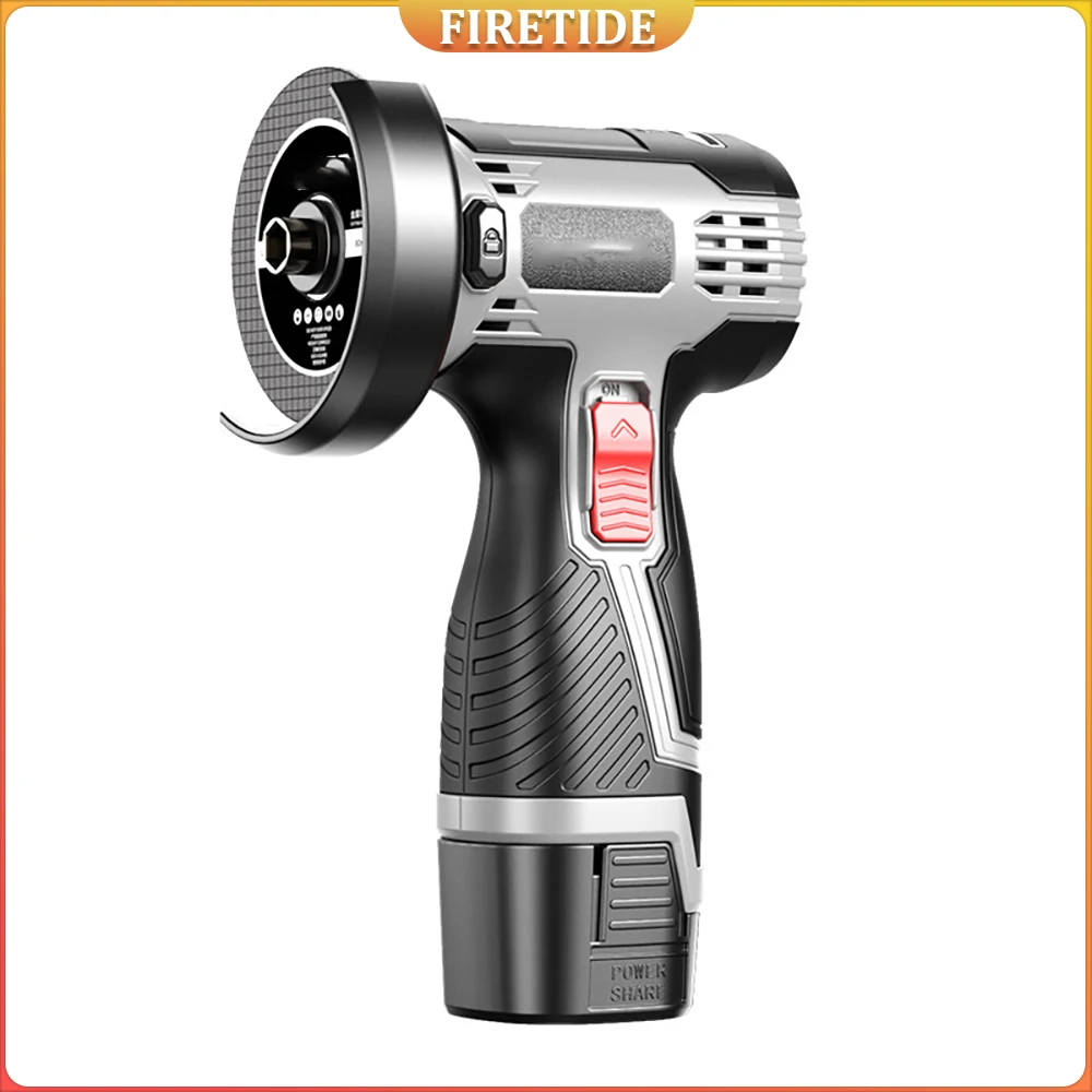 

Портативная мини-угловая шлифовальная машина 16,8 В с большой емкостью для полировки, шлифовки и резки, электроинструмент с питанием от литиевой батареи