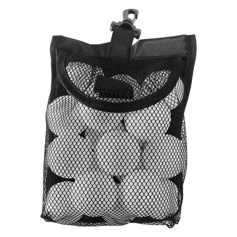 Nylon Mesh Bag Nylon Mesh Bags Can Hold 18 Golf Balls Lightweight Golf Tennis Balls Storage Solution Compact Mesh Bag Golf