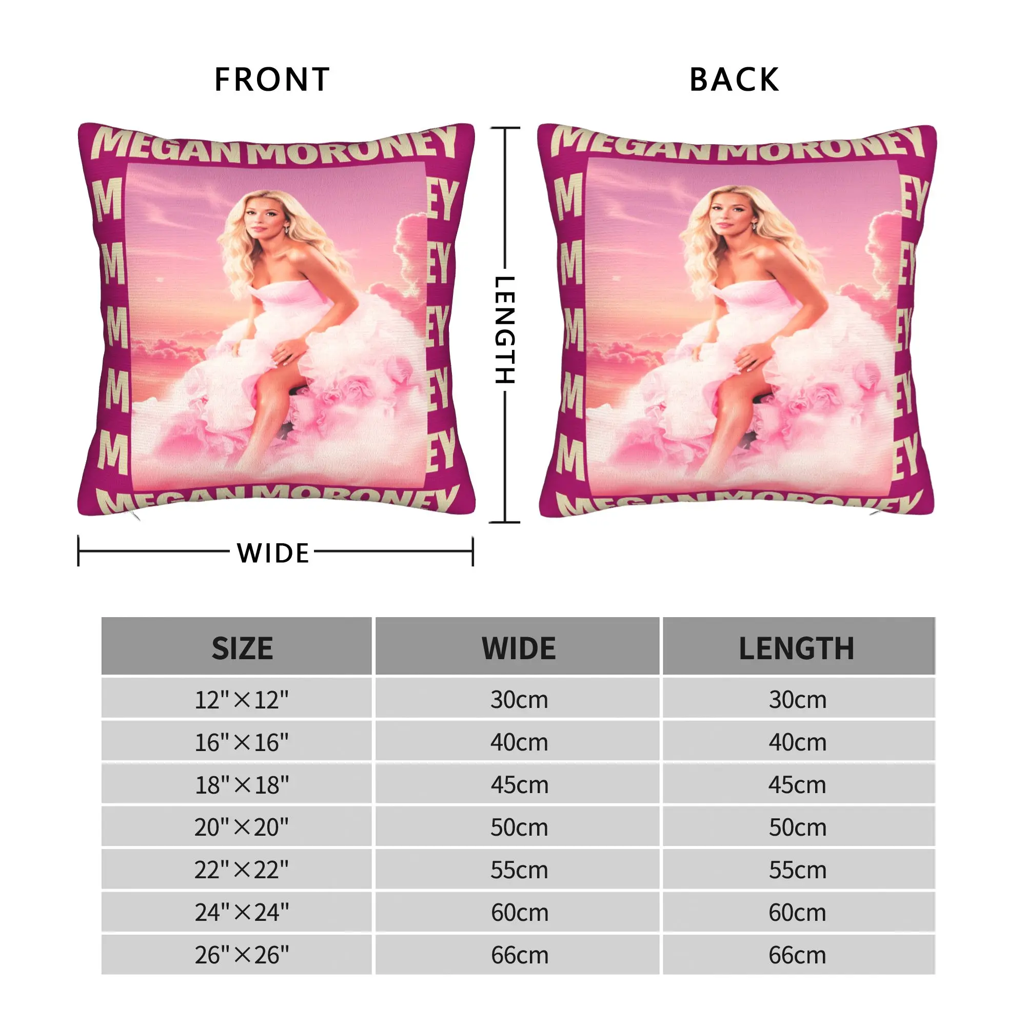 Megan Moroney Singer Cloud 9 Album  Pillowcases  Vintage Pillow Case For Sofa Home Decor Square Pillow Cover