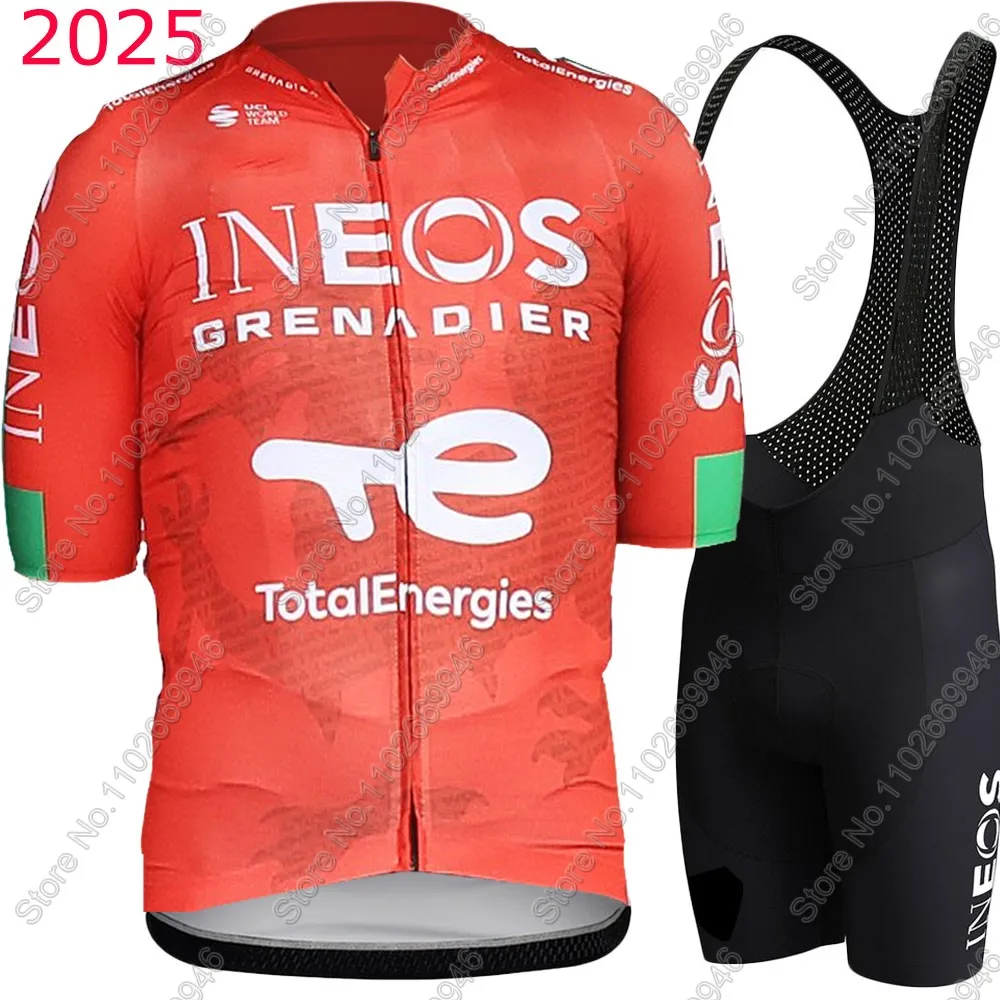 

Ineos Grenadier 2025 Team Cycling Jersey Set Short Sleeve Britain-Tour Clothing Road Bike Shirts Suit Bicycle Bib Shorts MTB
