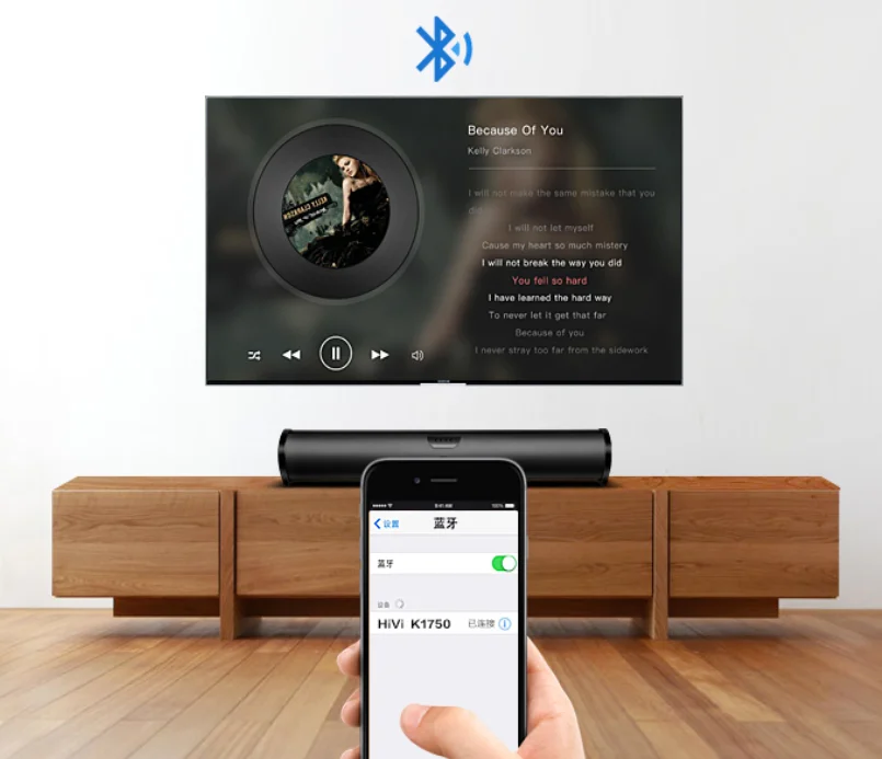 

Hi-Fi Pc Speaker For Factory Stock K-1750 Active Loudspeaker Sound Bar Speaker Provides Sound For Home Flat-screen TVS