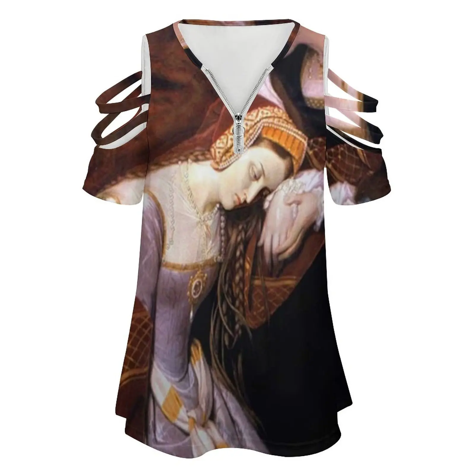 Anne Boleyn In The Tower By Edouard Cibot | The Six Woman's T-Shirt Spring And Summer Printed T Shirts Various styles T-shirts