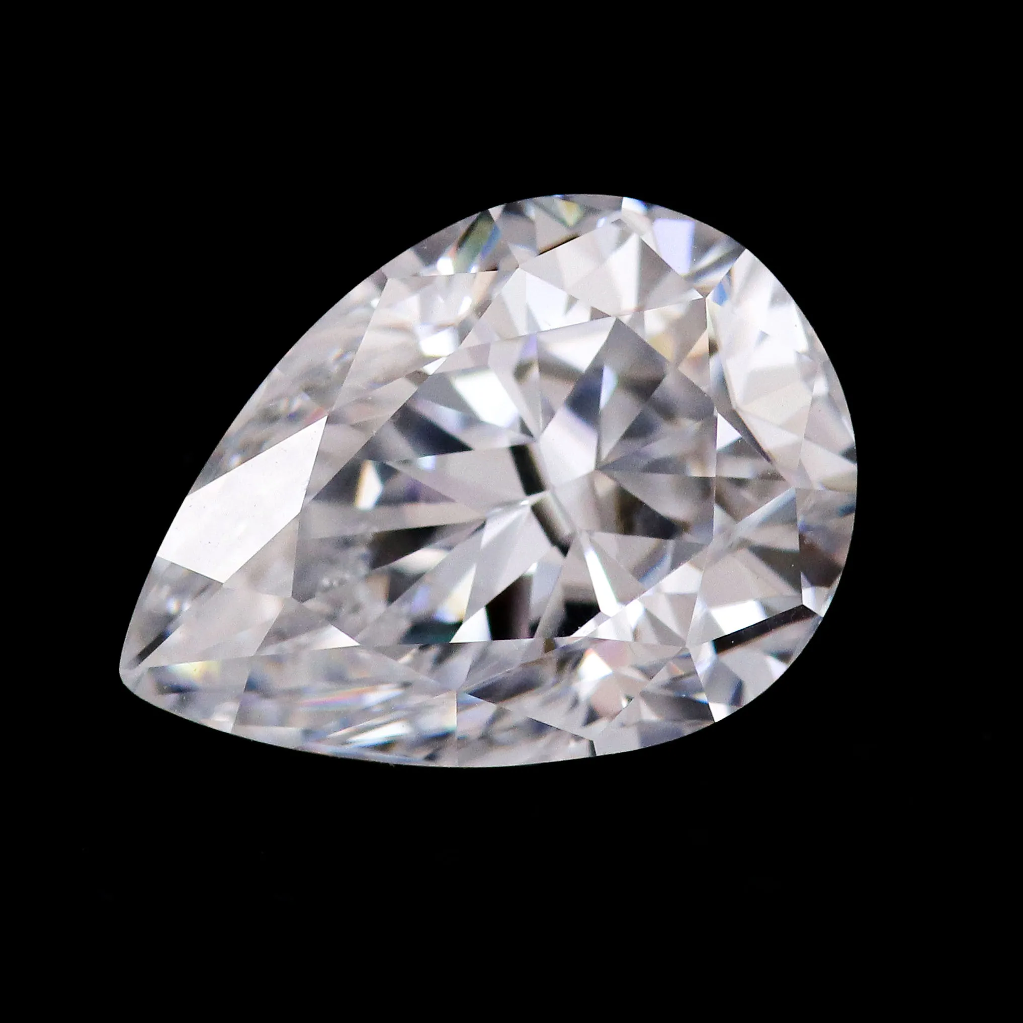 Provence Moissanite Loose stone Pear Cut D Color VVS1 Hand Cut Moissanite Gemstone Pass Diamond Test  GRA Certificate