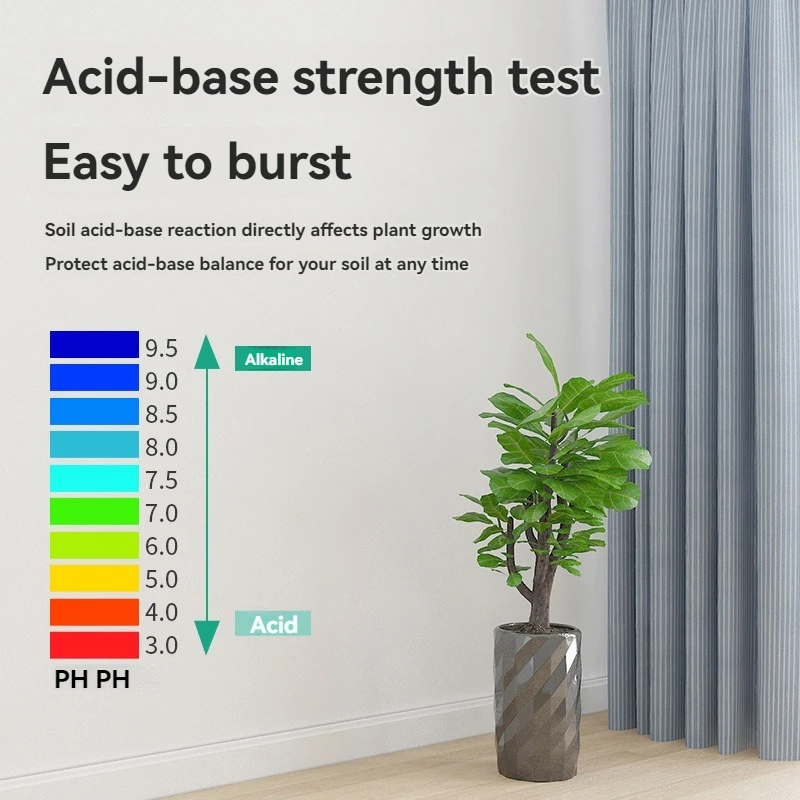 Three-in-one Round Head Soil Meter Detector Ph Meter Ph Meter Humidity Luminosity Measurement Tester Soil Gardening