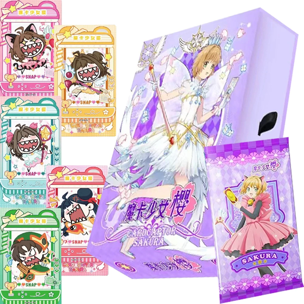 Cardcaptor Sakura Collectible Trading Cards Booster Box, Kinomoto Sakura Cute Funny Expression Holo Foil Rare Anime Character