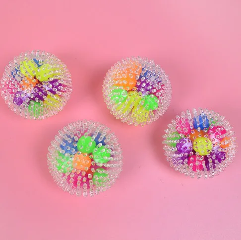 2/4 Stuks Squishy Stress Ballen Fidget Speelgoed Voor Kinderen Volwassenen Kleurrijke Water Kraal Druif Ballen Stress Squeeze ballen Geschenken
