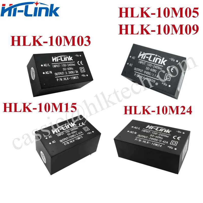 HLK-10M03 10M05 10M12 220V to 10W 3.3V/5V/9V/12V/15V/24V Power Supply Module 5V 10W AC DC Step down module Circuit Converter