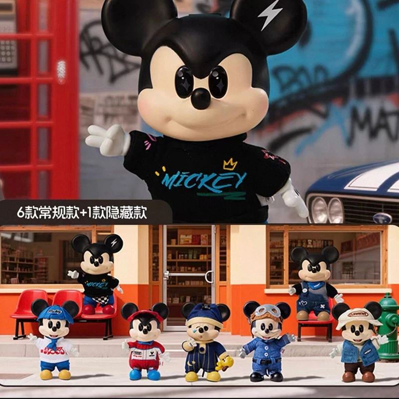 

Genuine Mickey Mouse OOTD Vinyl Charm Blind Box Sweet Dream Sleepy Mickey Anime Figure Chill Vibe Mickey Mystery Box Model Gift