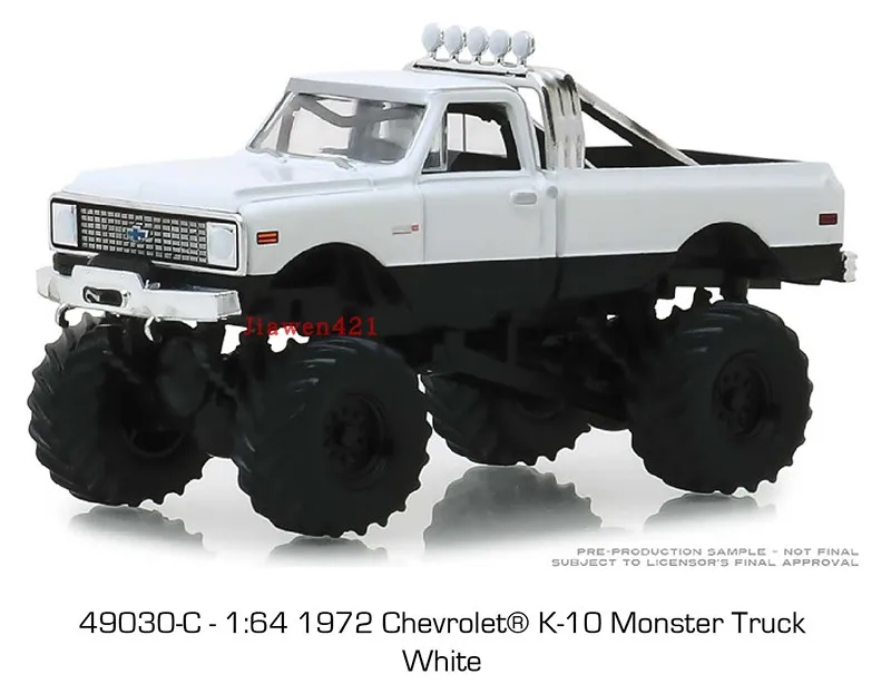 1:64 1972 Chevrolet K-10 Monster Bigfoot truck Collection of car models