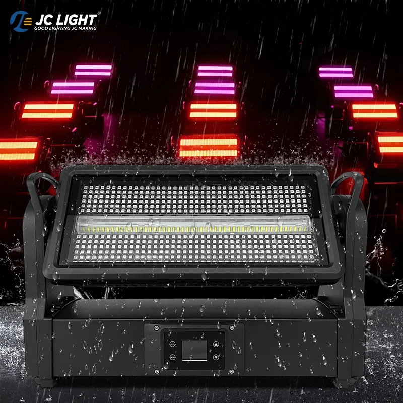 

IP65 Outdoor Flash Effect Light Dj Stage 5050 RGB 1000w Dmx Waterproof Led Moving Head Strobe Lights